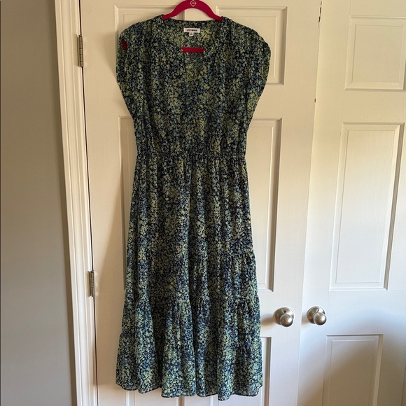 EUC Steve Madden Floral Midi Dress sz L - Picture 1 of 9